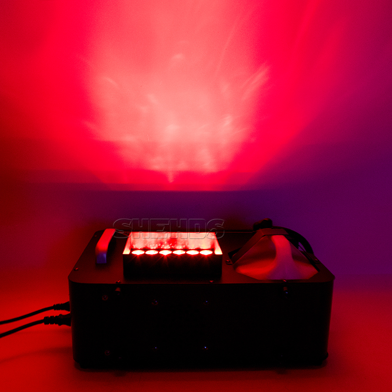 SHEHDS LED 24x9W RGB Fog Machine 1500W Power Smoke Machine Good for Party Wedding Concert
