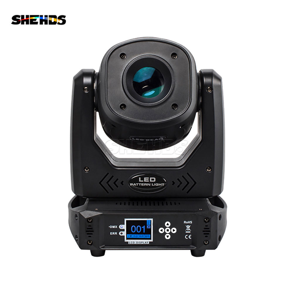 SHEHDS 6 Prism LED Spotlight 100W Gobo Light With LCD Display Stage Effect Lighting DJ Disco Stage Moving Head Lights Stage DJ Lighting