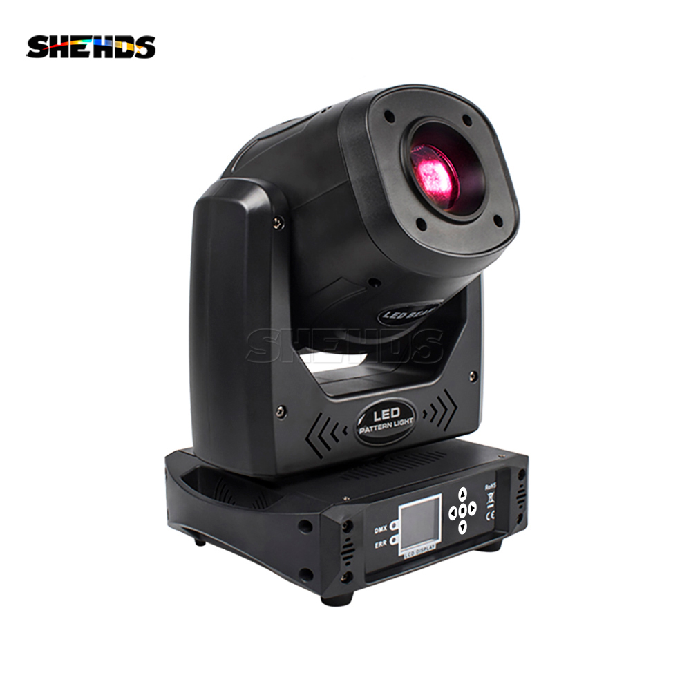 SHEHDS 6 Prism LED Spotlight 100W Gobo Light With LCD Display Stage Effect Lighting DJ Disco Stage Moving Head Lights Stage DJ Lighting