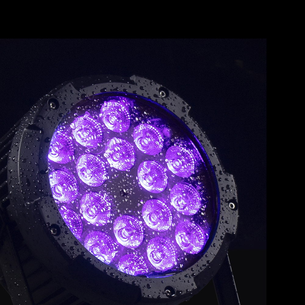 SHEHDS LED Par Light 18x18W 6in1 RGBWA+UV IP65 Waterproof Lighitng For Outdoor DJ Club Wedding