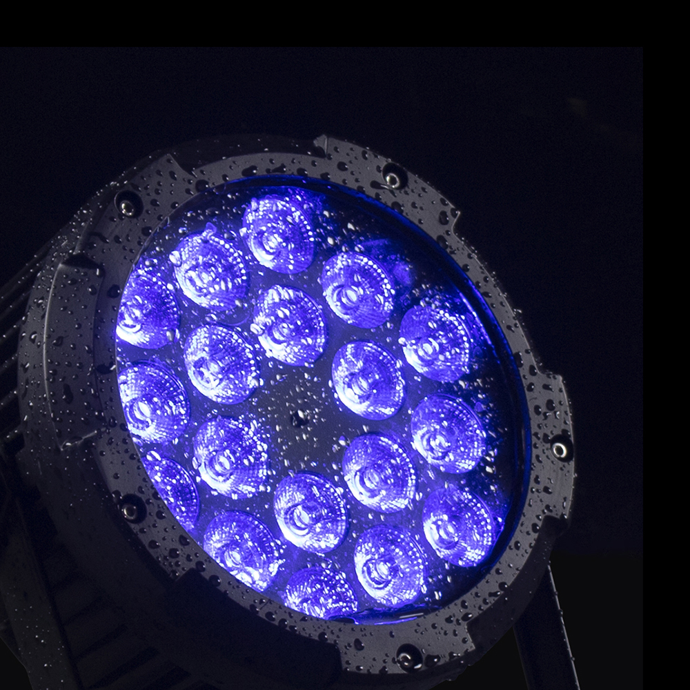 SHEHDS LED Par Light 18x18W 6in1 RGBWA+UV IP65 Waterproof Lighitng For Outdoor DJ Club Wedding