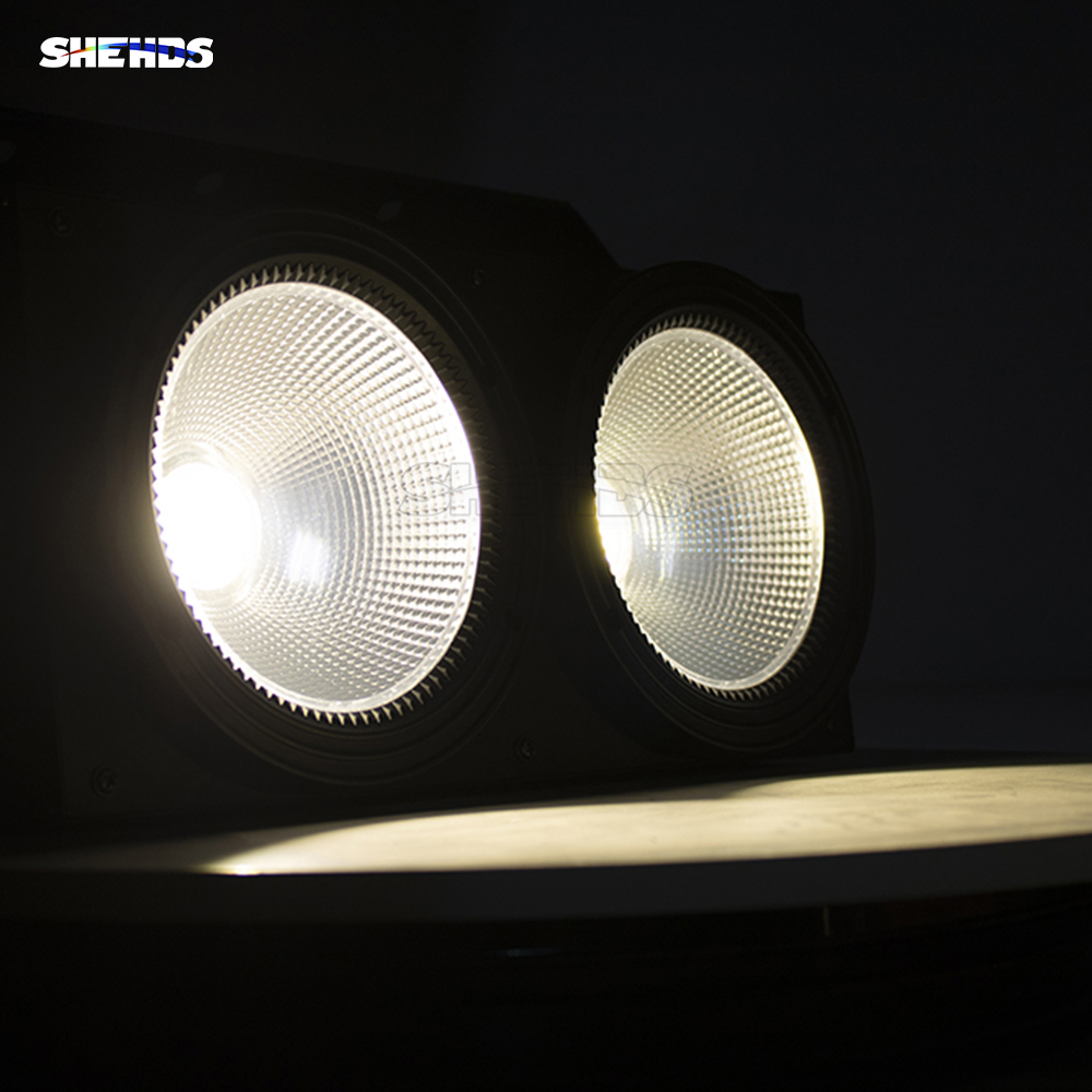 SHEHDS LED  COB 200W Cool White&Warm White 2eyes  Par For Church