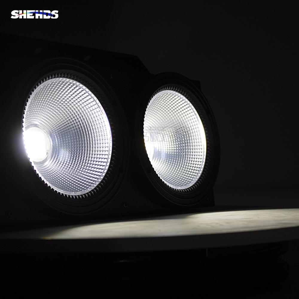 SHEHDS LED  COB 200W Cool White&Warm White 2eyes  Par For Church