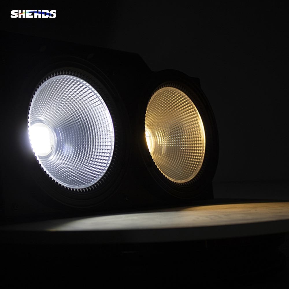 SHEHDS LED  COB 200W Cool White&Warm White 2eyes  Par For Church