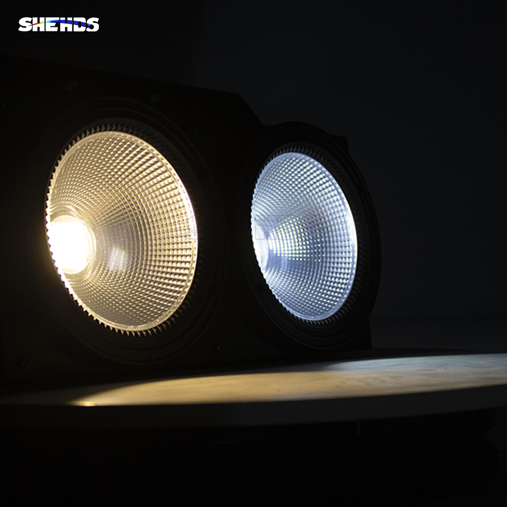 SHEHDS LED  COB 200W Cool White&Warm White 2eyes  Par For Church
