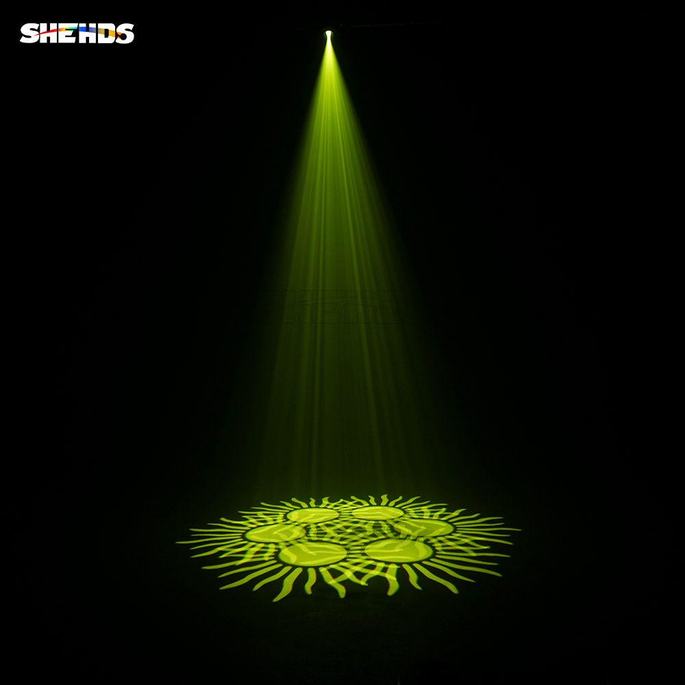 SHEHDS (6-Prism) LED Spot 100W Gobo Lights With LED Ring and LCD Display Moving Head Stage Effect Lighting DJ Disco
