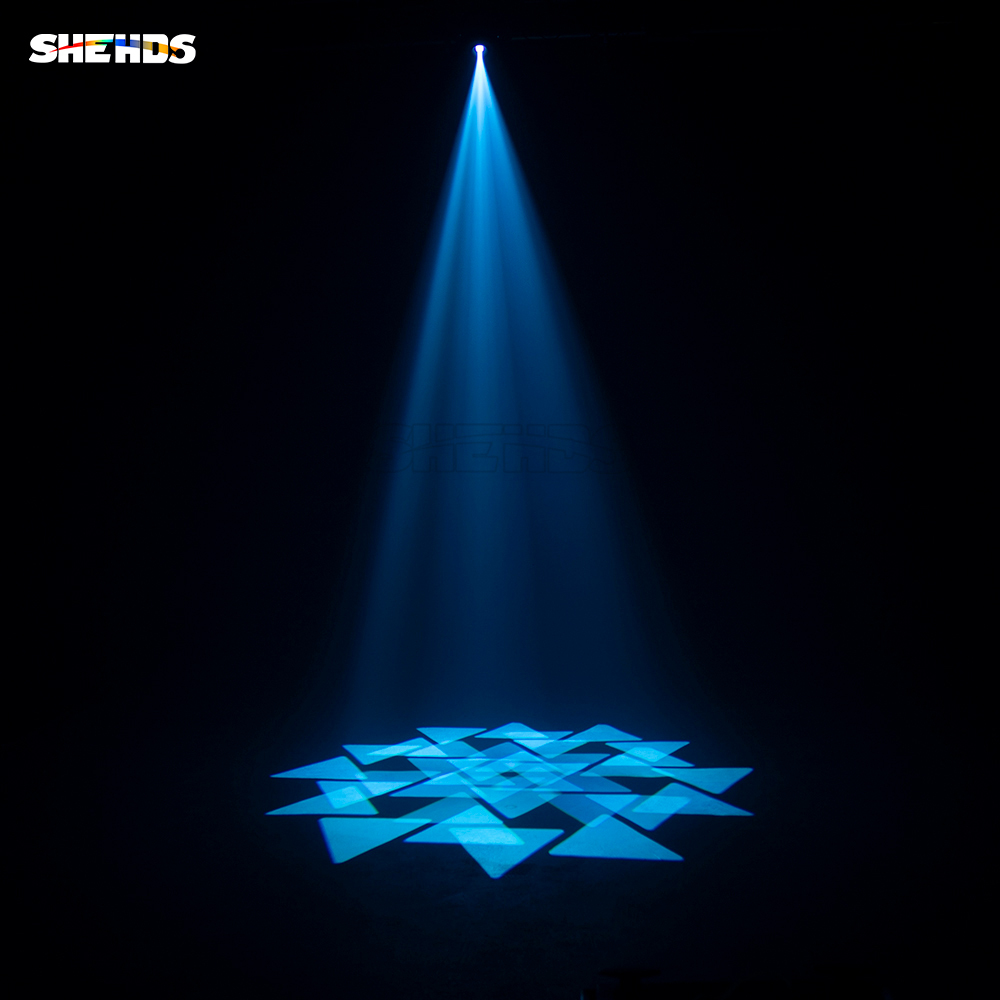 SHEHDS (6-Prism) LED Spot 100W Gobo Lights With LED Ring and LCD Display Moving Head Stage Effect Lighting DJ Disco