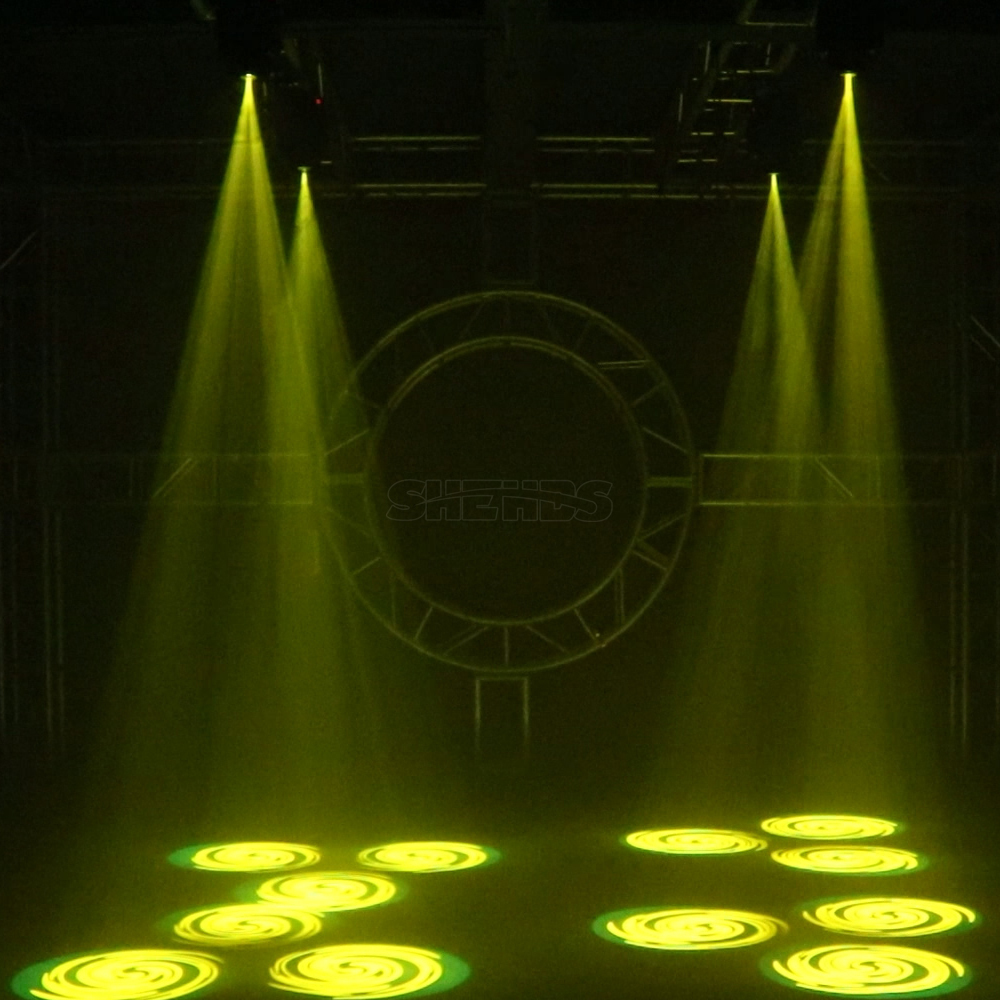 SHEHDS LED Spotlight 80W With 3-Prism Gobo Moving Head Light Party Dj Equipment DJ Disco Night Club