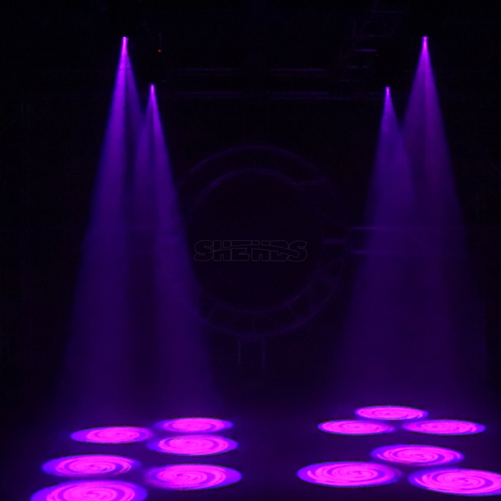 SHEHDS LED Spotlight 80W With 3-Prism Gobo Moving Head Light Party Dj Equipment DJ Disco Night Club