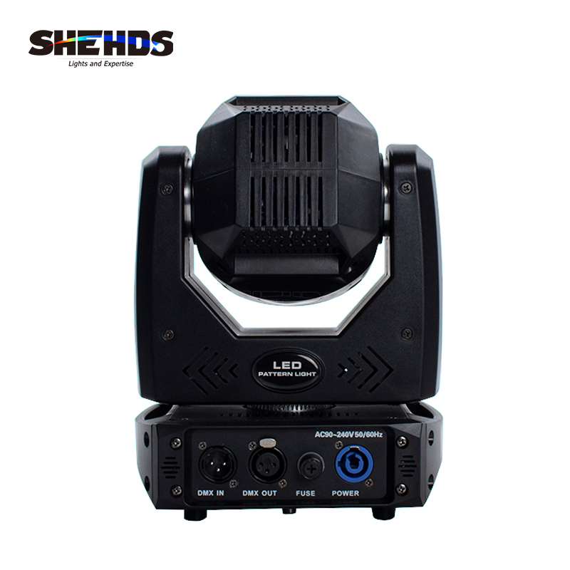SHEHDS LED Spotlight 80W With 3-Prism Gobo Moving Head Light Party Dj Equipment DJ Disco Night Club