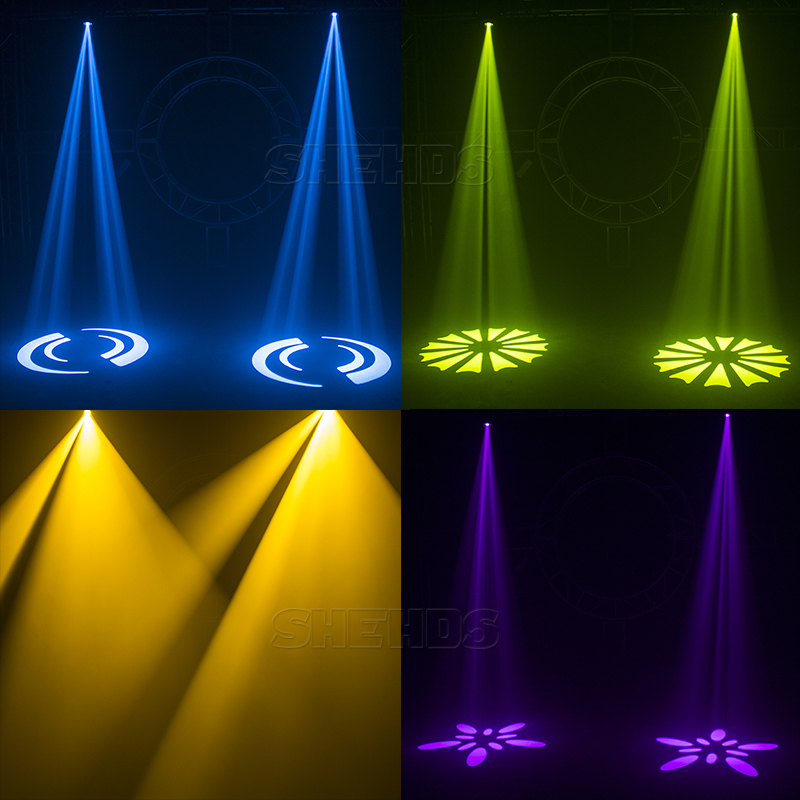 SHEHDS LED 230W Spot Zoom GOBO&Color Plate Moving Head Light For DJ Disco Club