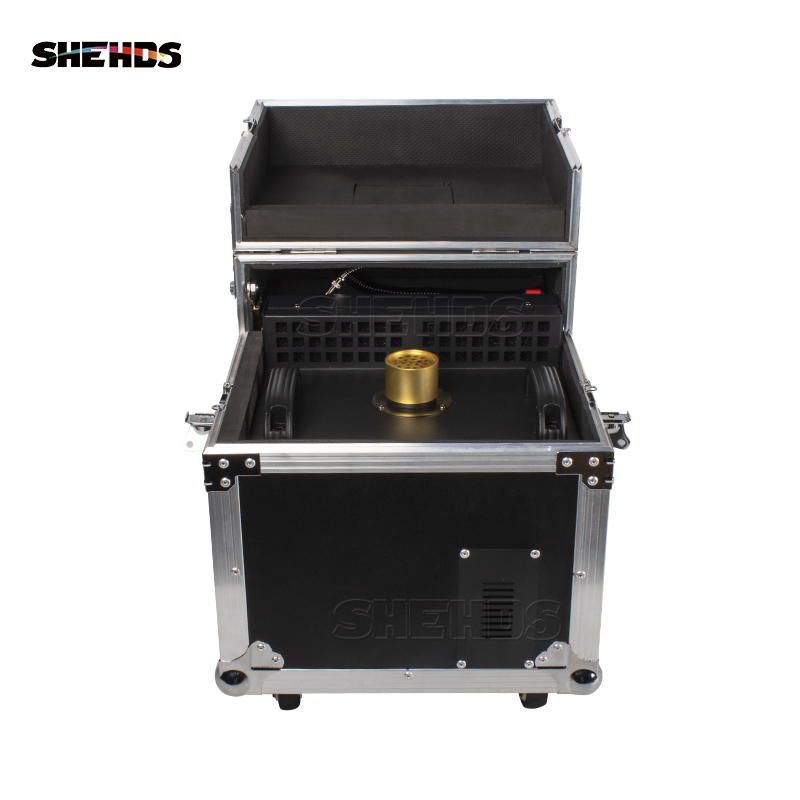 SHEHDS 660W Haze Machine With Flight Case DMX Stage Professional Fogger Equipment Remote Control Smoke Hazer For Music Concert DJ