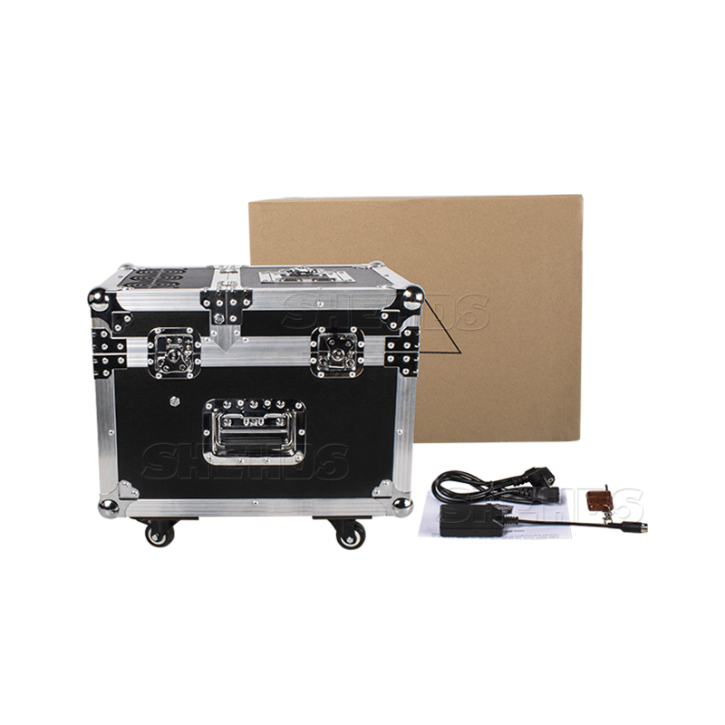 SHEHDS 660W Haze Machine With Flight Case DMX Stage Professional Fogger Equipment Remote Control Smoke Hazer For Music Concert DJ