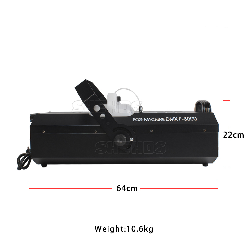 SHEHDS 3000W Smoke Machine Fog Machine（Remote Control Wire Control DMX512 Control）For DJ Party Club
