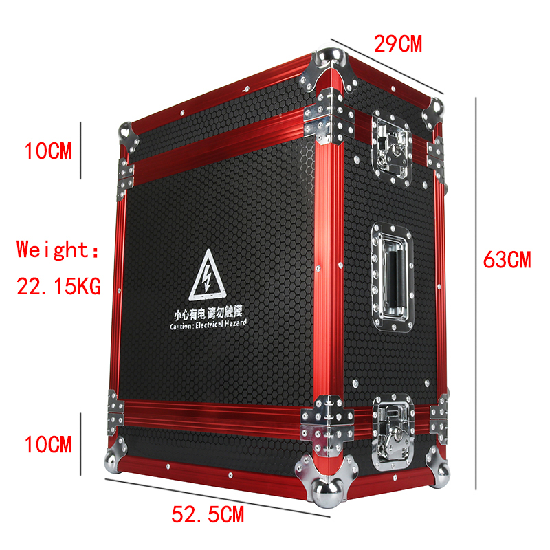 SHEHDS 7U Flight Case Power Supply Distribution Box 16A Waterproof Plug 12Channel