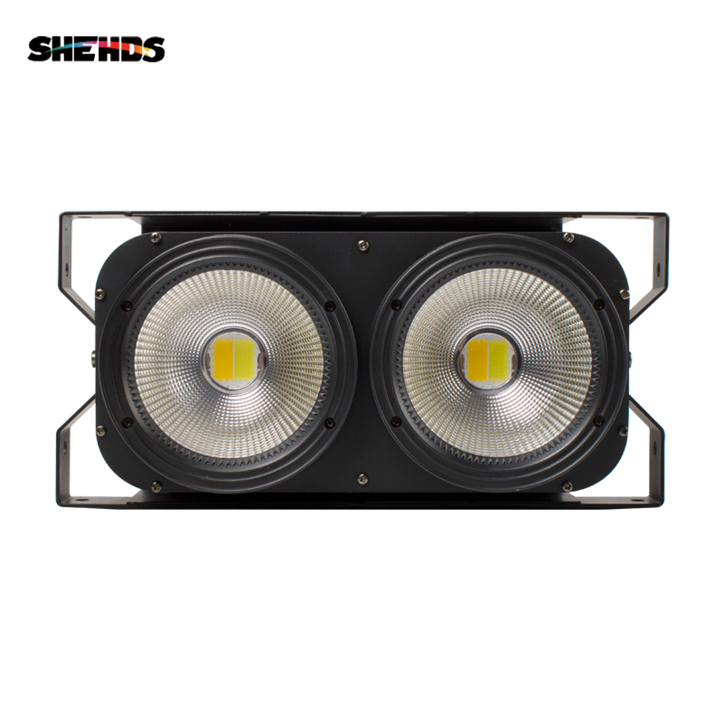 SHEHDS Combination 2Eyes 200W LED COB Blinder Cool White + Warm White Lighting For Church Wedding Theater