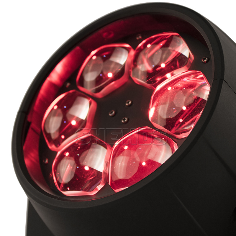SHEHDS LED Beam+Wash 6x15W RGBW 4IN1 Bees Eye Moving Head Light For