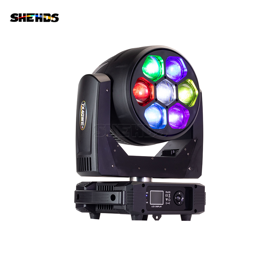 SHEHDS JMS WEBB LED BEAM & WASH Big Bee Eye 7x40w Moving Head For Night Club DJ Club Disco Stage