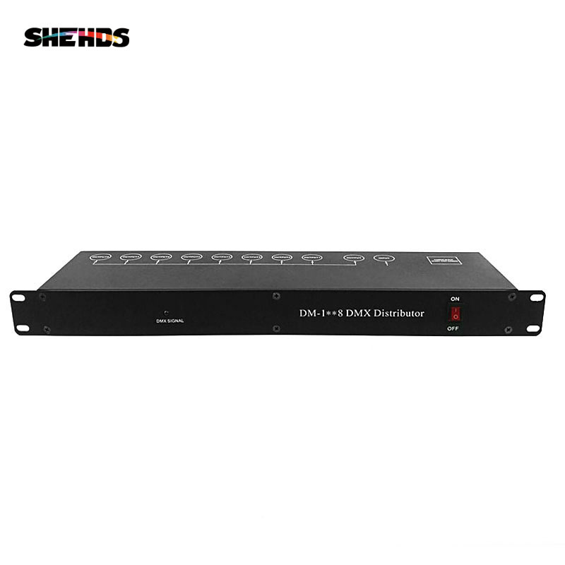 SHEHDS Controller DMX512 Splitter Light Signal Splitter 8 Way DMX Distributor For stage Equipment