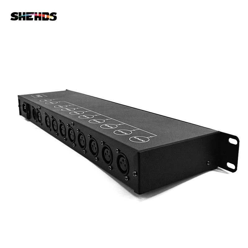 SHEHDS Controller DMX512 Splitter Light Signal Splitter 8 Way DMX Distributor For stage Equipment
