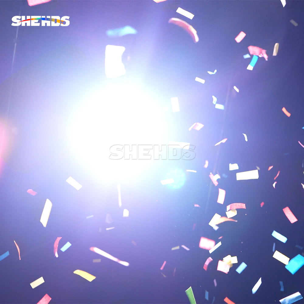 SHEHDS Rechargeable RGB Confetti Machine For Wedding Theater