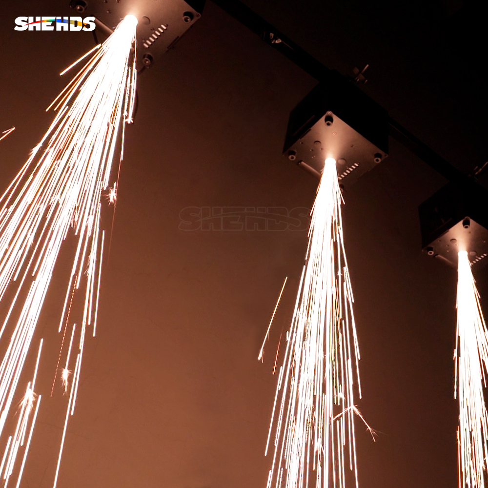 SHEHDS Cold Spark 650W Upside-down Spark machine With Folding Hook For Weeding Concerts DJ Clubs