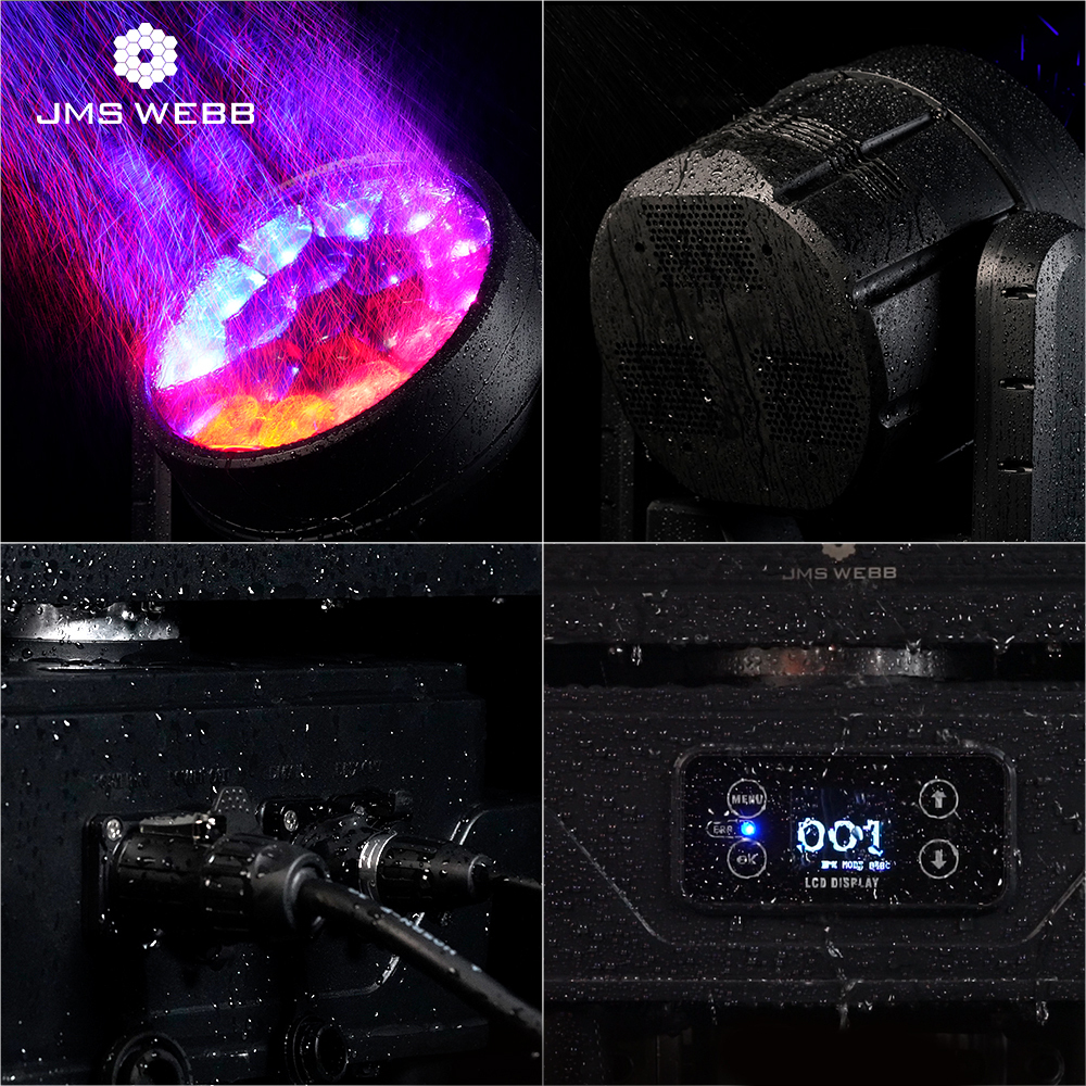 JMS WEBB Waterproof LED 19x40W RGBW Zoom&Beam&Wash Light For Concert Stage Performance Festival Theater