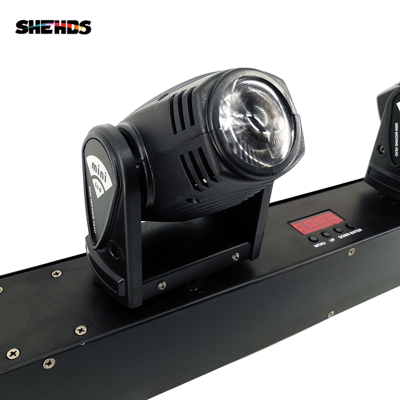 SHEHDS LED Spot 4x10W RGBW Beam Moving Head Lighting for Church Wedding Concert Theater Performance Stage