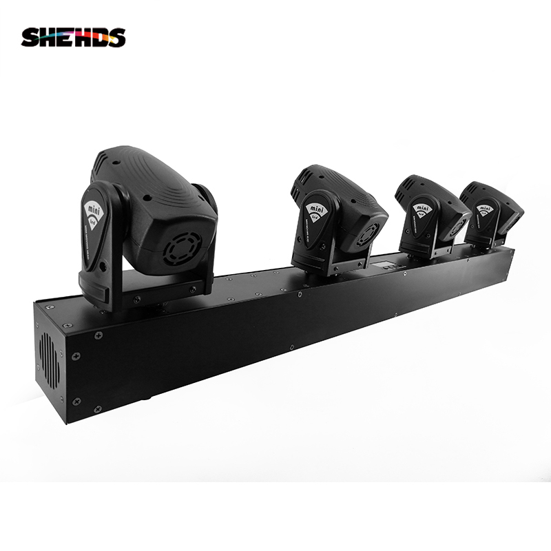 SHEHDS LED Spot 4x10W RGBW Beam Moving Head Lighting for Church Wedding Concert Theater Performance Stage