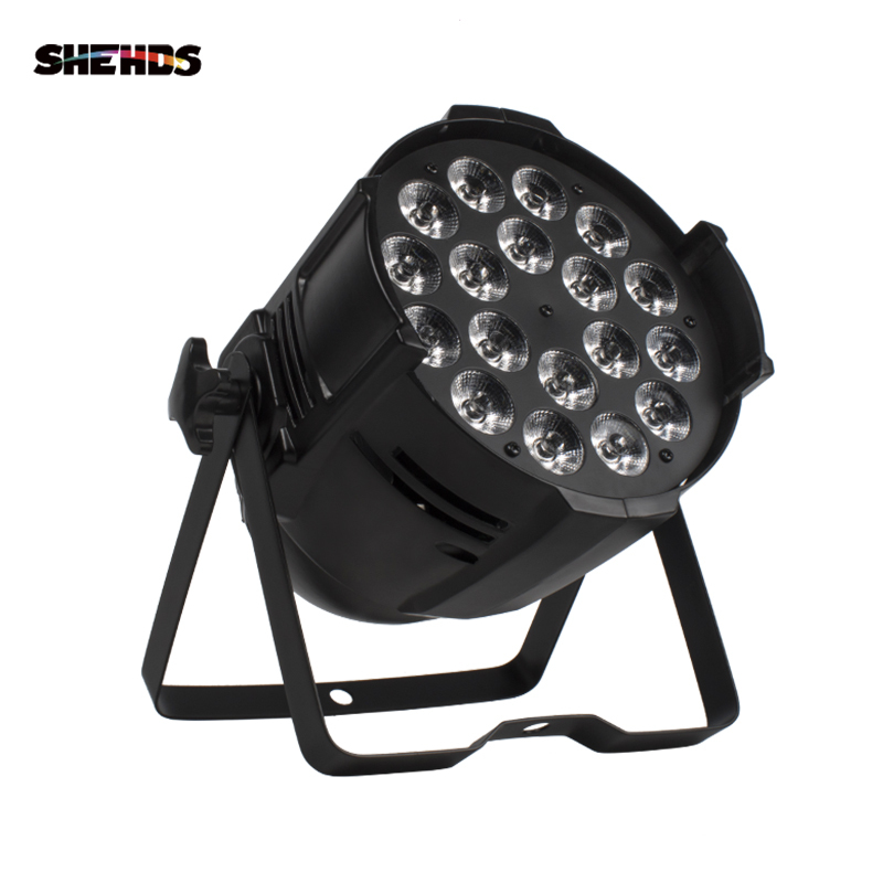 SHEHDS LED Par 18x18W RGBWA+UV 4/6In1 Light For Wedding Gathering Birthday