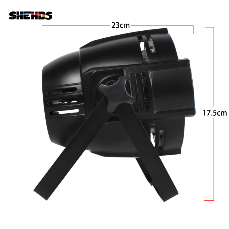 SHEHDS LED Par 18x18W RGBWA+UV 4/6In1 Light For Wedding Gathering Birthday