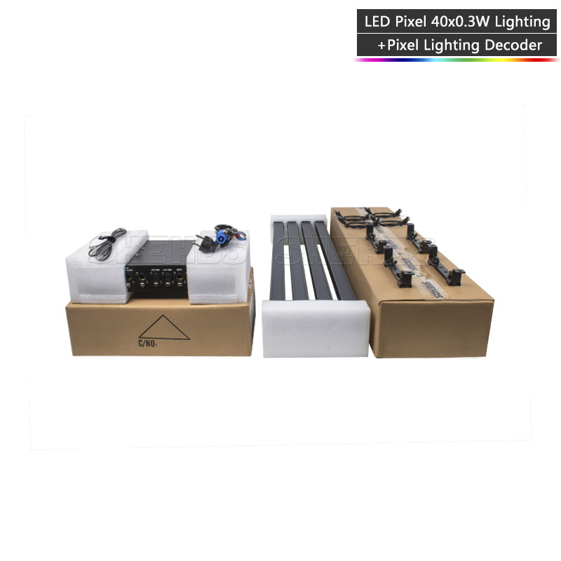 SHEHDS LED Pixel 40x0.3W Lighting With Pixel lighting Decoder DMX Controller DJ Disco Stage Equipment