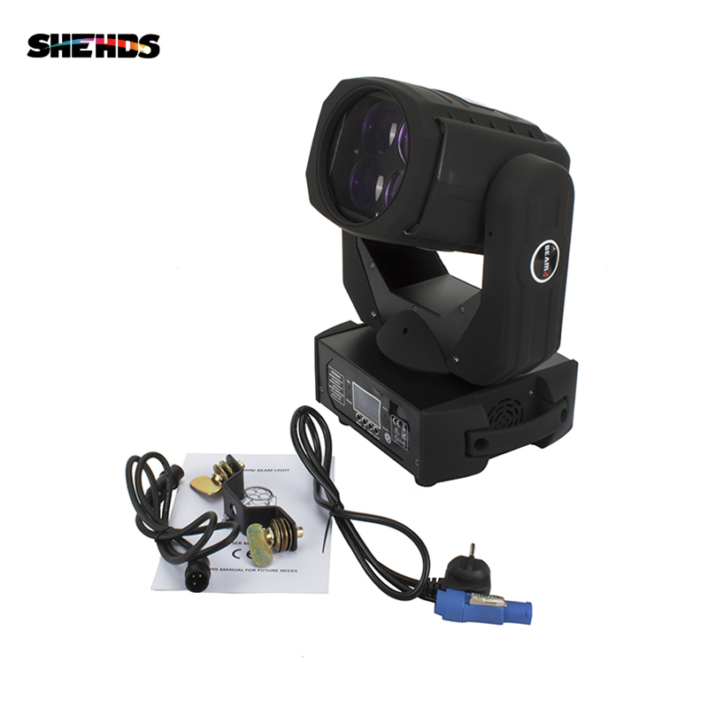 SHEHDS LED Super Beam 4x25W RGBW Moving Head Lighting For Church Wedding Concert Theater Performance Stage