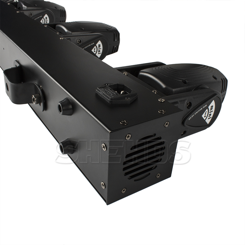SHEHDS LED Spot 4x10W RGBW Beam Moving Head Lighting for Church Wedding Concert Theater Performance Stage