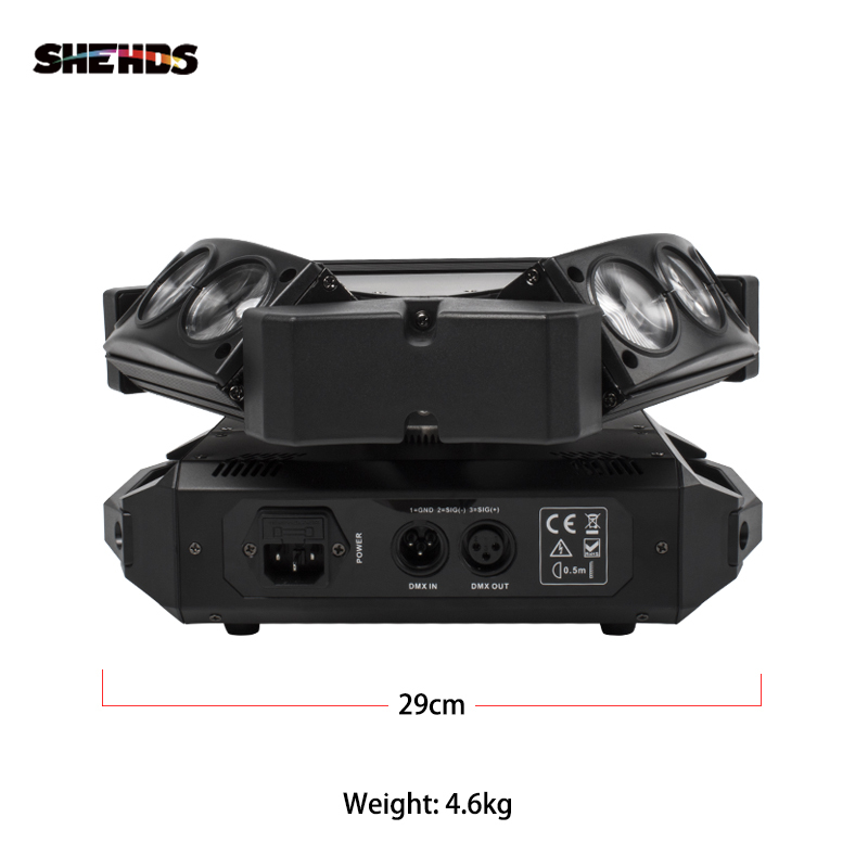 SHEHDS Mini LED Beam 9x10W RGBW Moving Head For Wedding