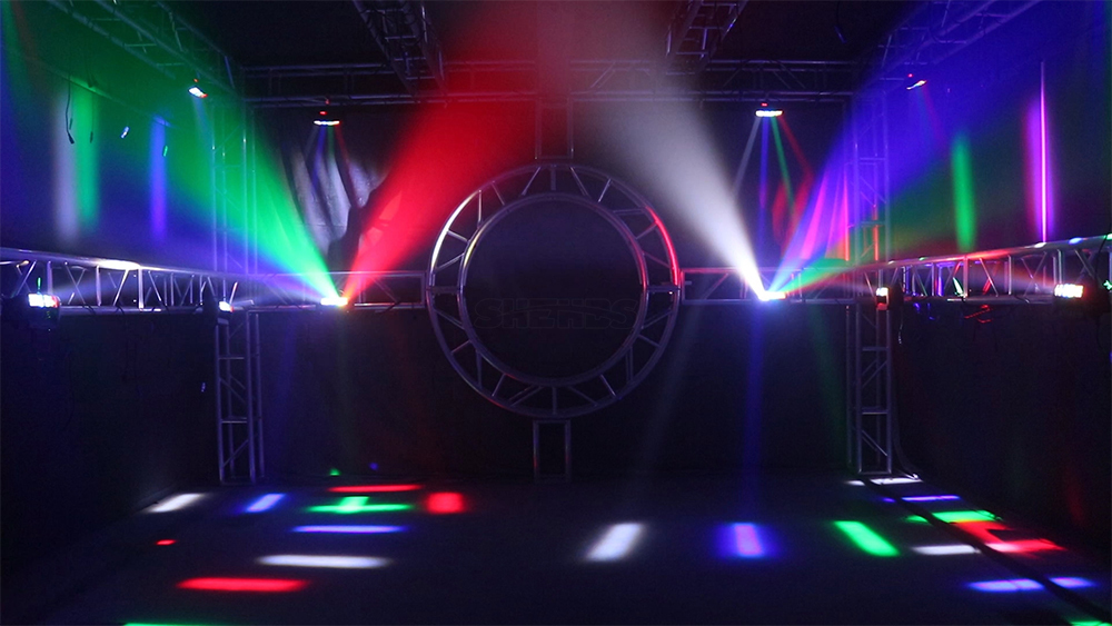 SHEHDS Mini LED Beam 8x6W RGBW Laser Moving Head Lighting For  DJ Show