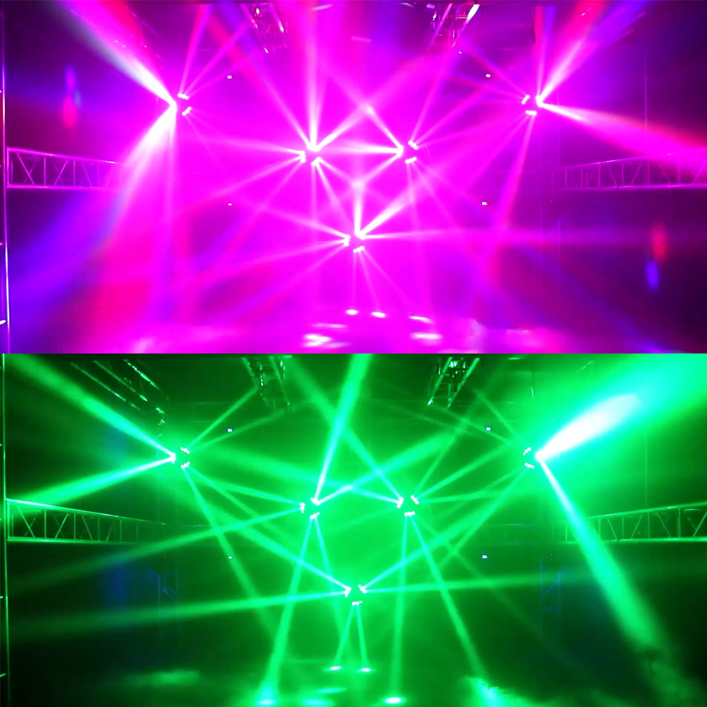 SHEHDS Mini LED Beam 9x10W RGBW Moving Head For Wedding