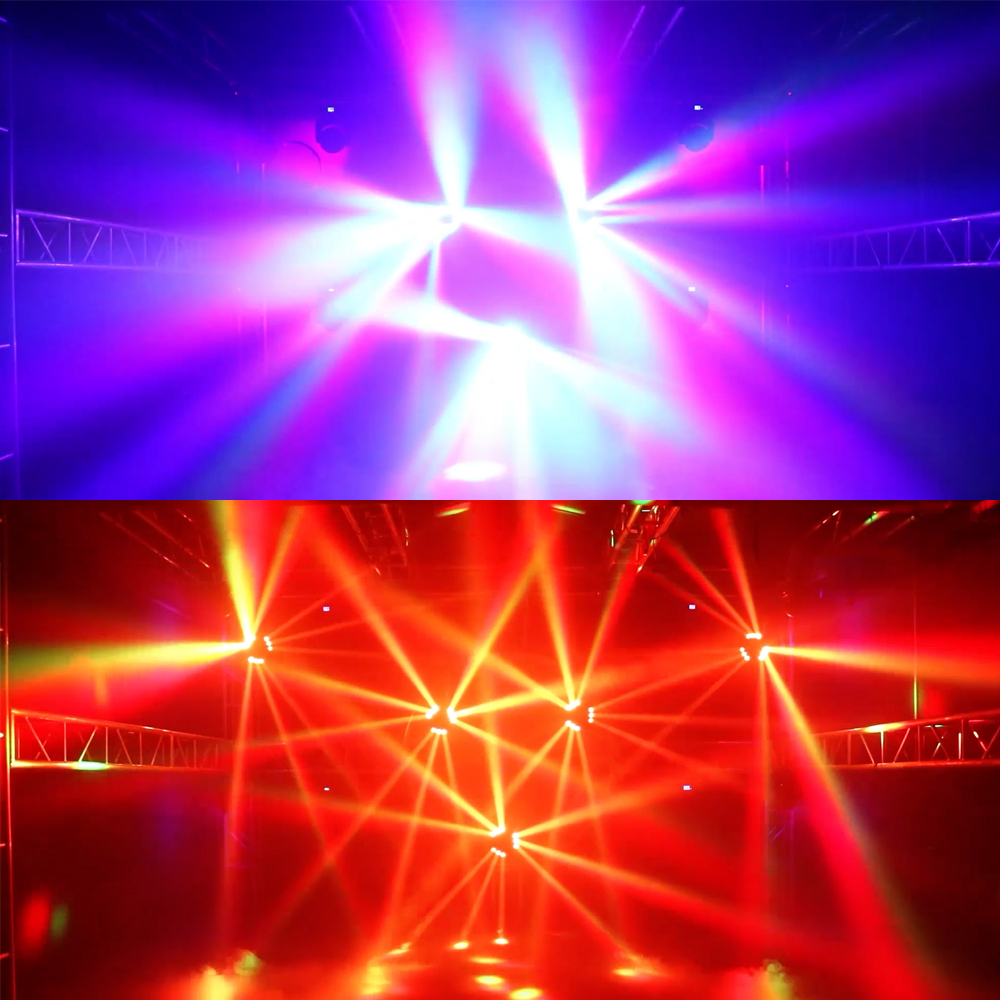 SHEHDS Mini LED Beam 9x10W RGBW Moving Head For Wedding