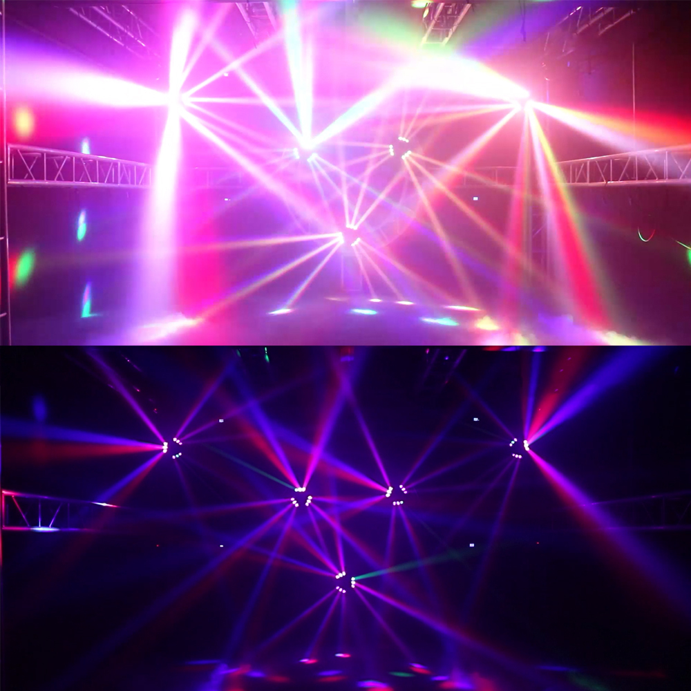 SHEHDS Mini LED Beam 9x10W RGBW Moving Head For Wedding