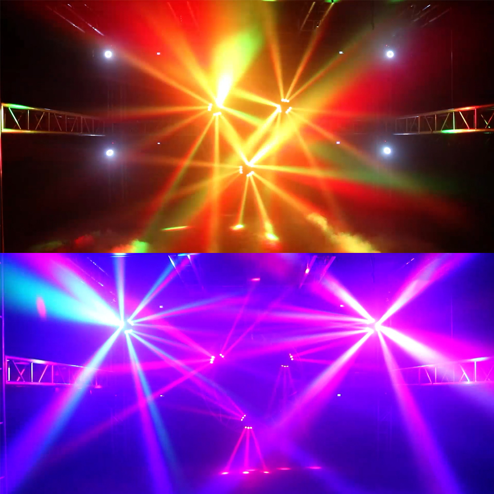 SHEHDS Mini LED Beam 9x10W RGBW Moving Head For Wedding