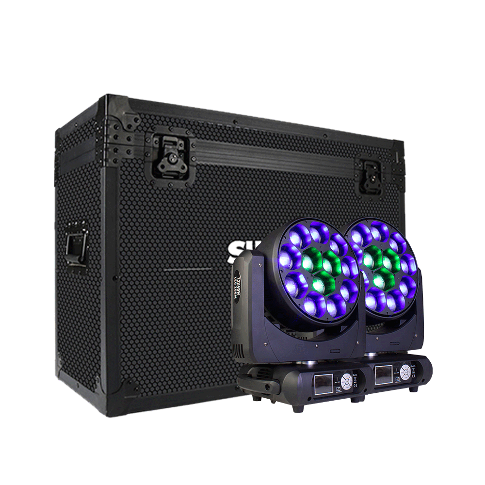 SHEHDS JMS WEBB LED Beam/Wash Bee Eye 12x40w RGBW Moving Head DJ Disco Stage Moving Head Lights Stage for Church Theater