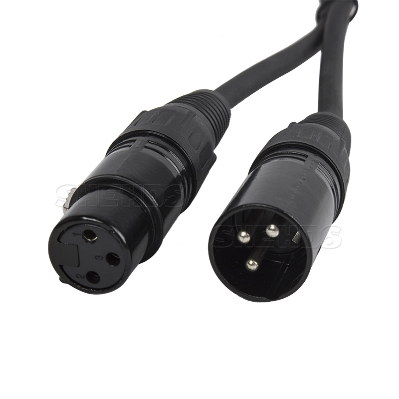 SHEHDS Iron DMX Cables High Quality 3-pin Signal Connection For Stage Light