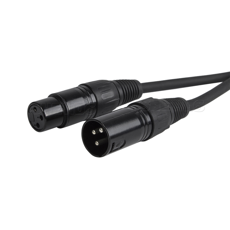 SHEHDS Iron DMX Cables High Quality 3-pin Signal Connection For Stage Light