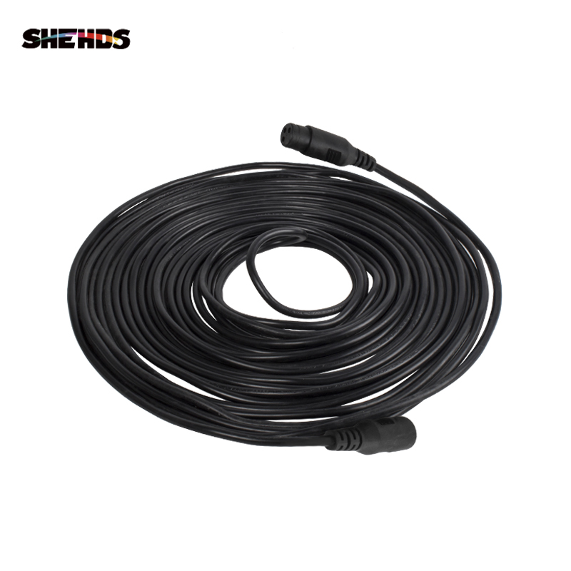 SHEHDS Rubber DMX Cables High Quality 3-pin Signal Connection DMX Cable For Stage Light