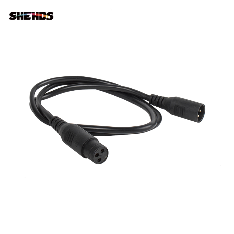 SHEHDS Rubber DMX Cables High Quality 3-pin Signal Connection DMX Cable For Stage Light