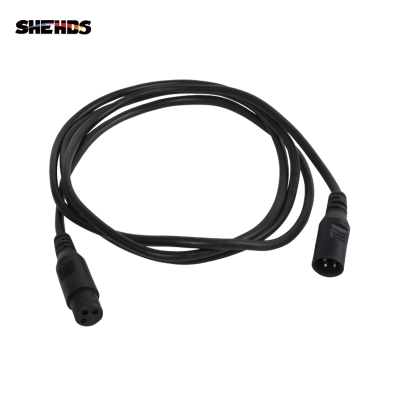 SHEHDS Rubber DMX Cables High Quality 3-pin Signal Connection DMX Cable For Stage Light