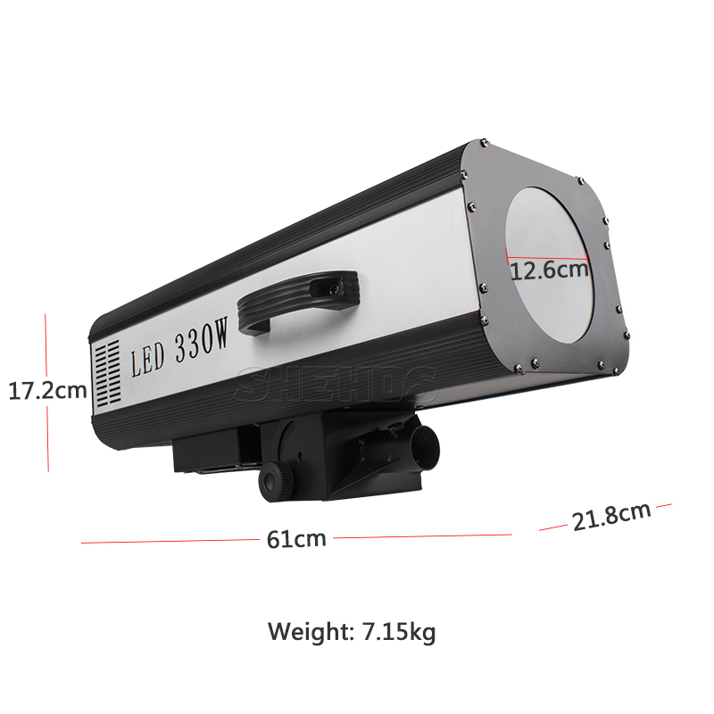 SHEHDS LED 330W Follow Spotlight With Flight Case Tracker For Wedding Theater Performance DJ