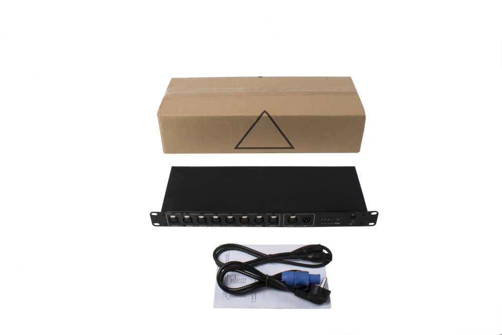 SHEHDS Controller DMX512 Splitter Light Signal Splitter 8 Way DMX Distributor For stage Equipment