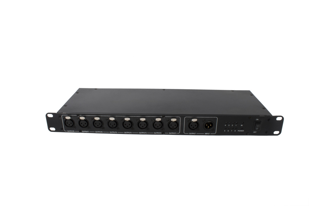 SHEHDS Controller DMX512 Splitter Light Signal Splitter 8 Way DMX Distributor For stage Equipment