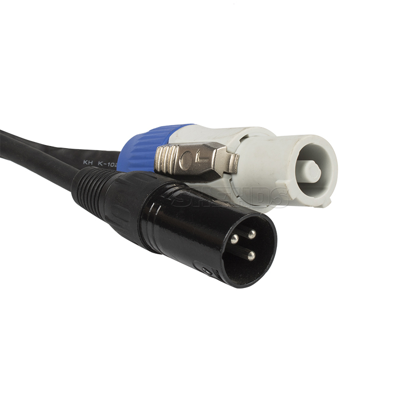 SHEHDS Combination PowerCon Plug And DMX Signal Line